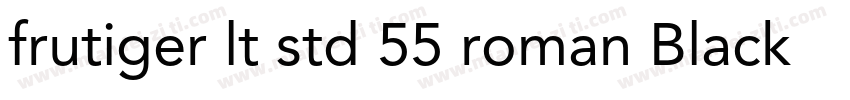 frutiger lt std 55 roman Black字体转换